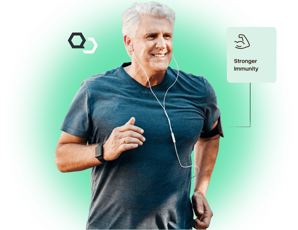 Man jogging: Stronger Immunity with Sermorelin