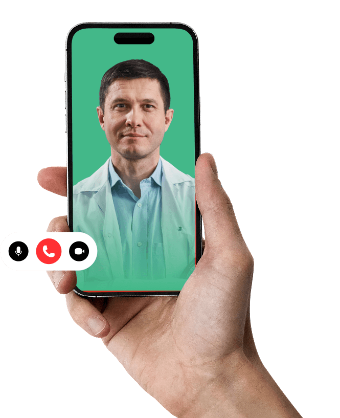 Telehealth consultation with a Telegenix physician